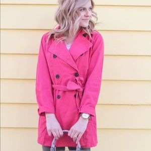 Pink Trenchcoat from maurices